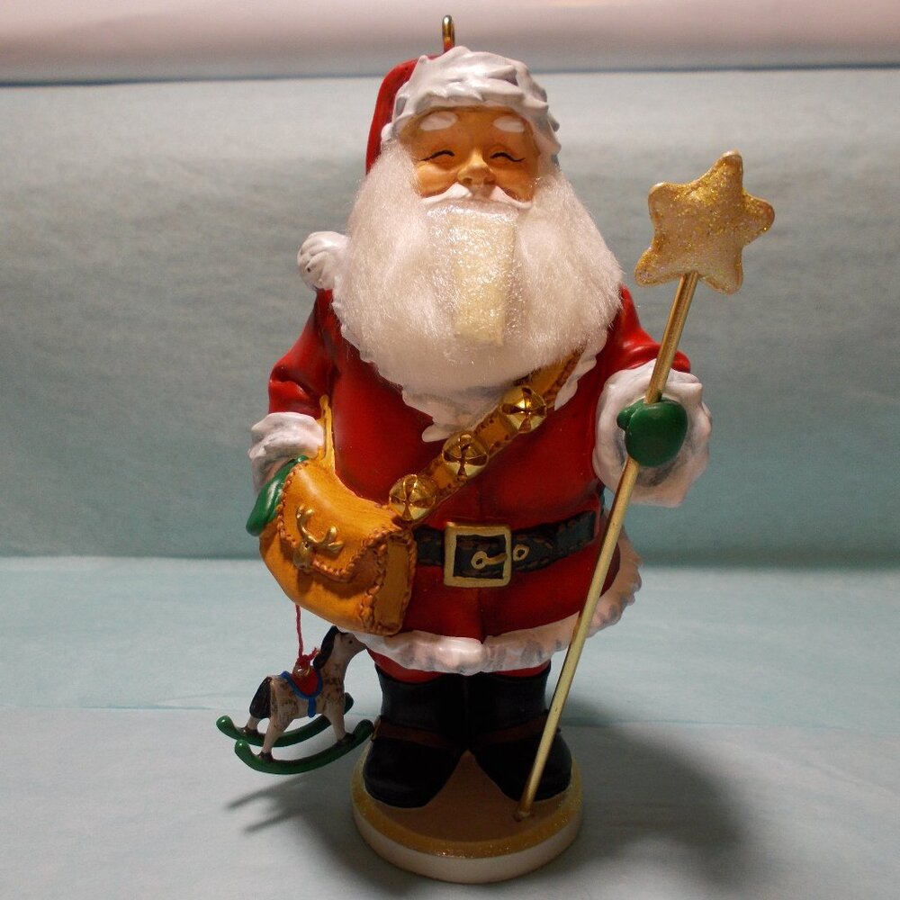 Hallmark ornament SANTA NUTCRACKER Club Exclusive Robert Chad artist VTG
